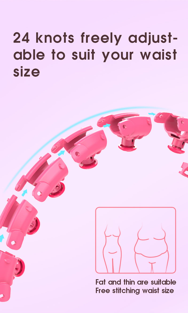 Smart Weighted Hula Hoop – Non-Drop Core Toning Hoop for Weight Loss